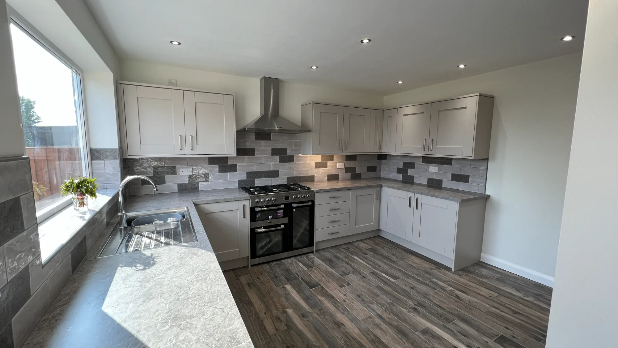 Bespoke grey shaker kitchen